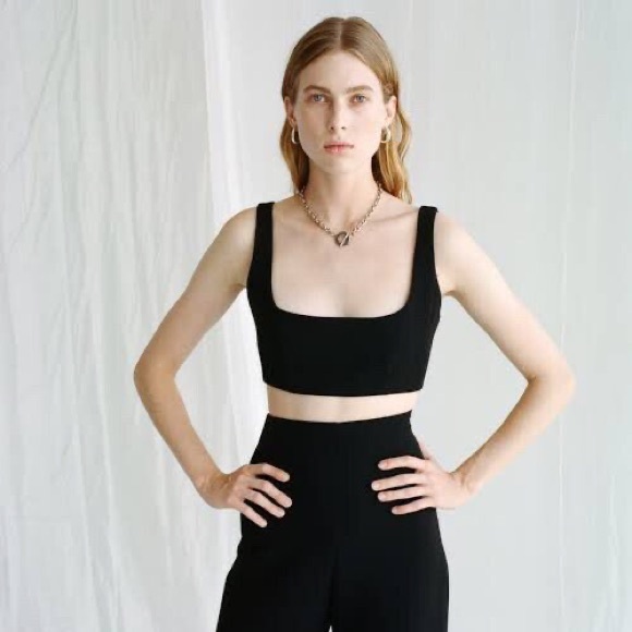 Paris Georgia Tops - Paris Georgia Nina Bralette in Black